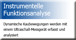 Instrumentelle Funktionsanalyse: Dynamische Kaubewegungen werden mit einem Ultraschall-Messgerät erfasst und analysiert