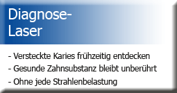 Diagnose Laser: Versteckte Karies frühzeitig entdecken, gesunde Zahnsubstanz bleibt unberührt, ohne jede Strahlenbelastung