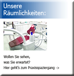 Unsere Räumlichkeiten. Klicken Sie hier, um Bilder unserer Zahnarztpraxis, Dr. Cerny Hof, zu sehen